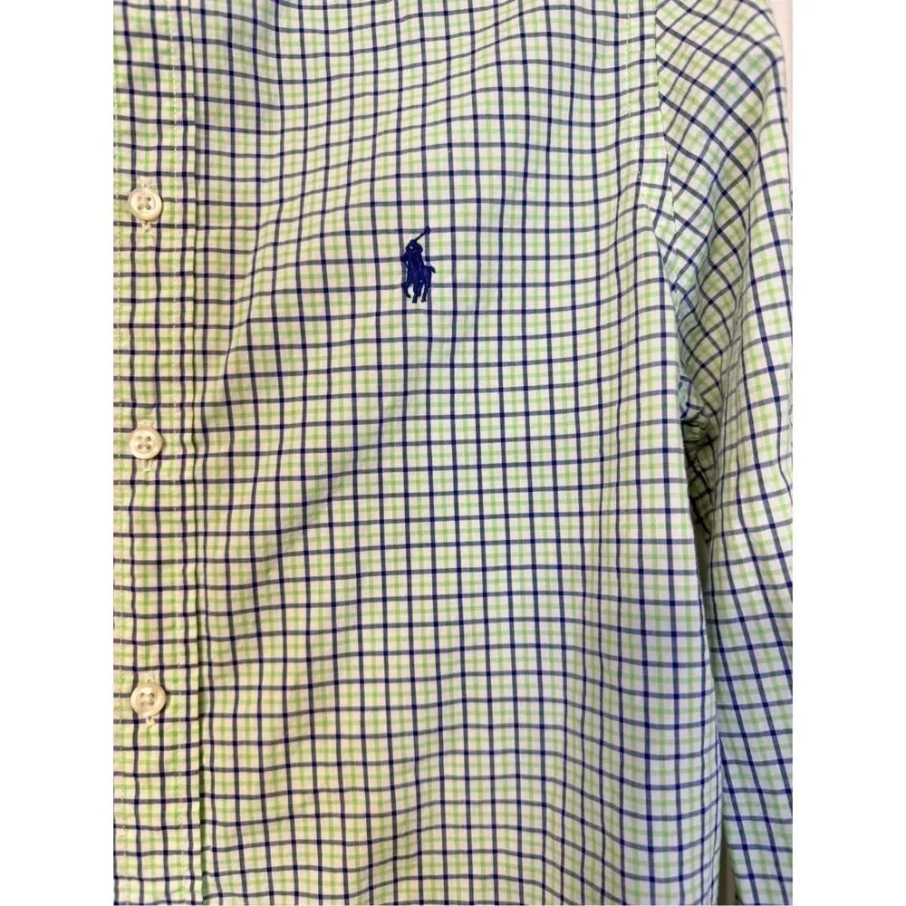 Ralph Lauren Boys Plaid Button Down Shirt Sz. L (14-16) Preppy Classic